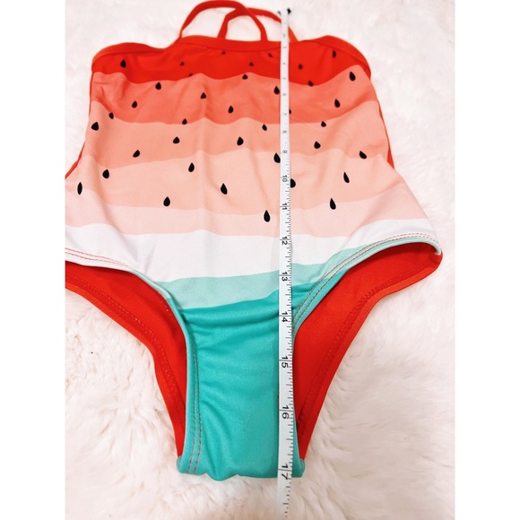 NWOT Baby/Toddler Watermelon Swimsuit Never Worn Says Size 4, but this is 2T-3T - Picture 2 of 4